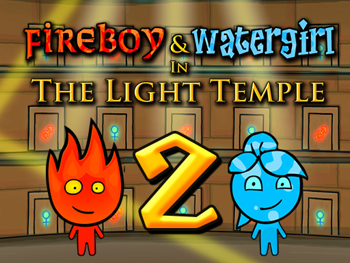Fireboy and Watergirl: Light Temple Adventure game cover art showcased on Dino Game Hub