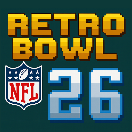Retro Bowl 26 Sports game cover art showcased on Dino Game Hub