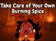 Take Care of Your Own Burning Spice Simulation game cover art on Dino Game Hub platform